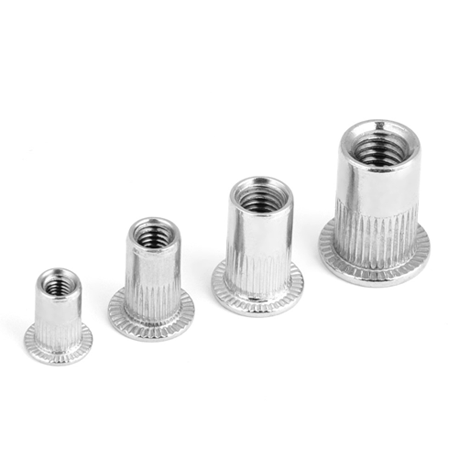 200-teiliger Satz Gewindenietmuttern M3, M4, M5, M6, Aus Edelstahl 304