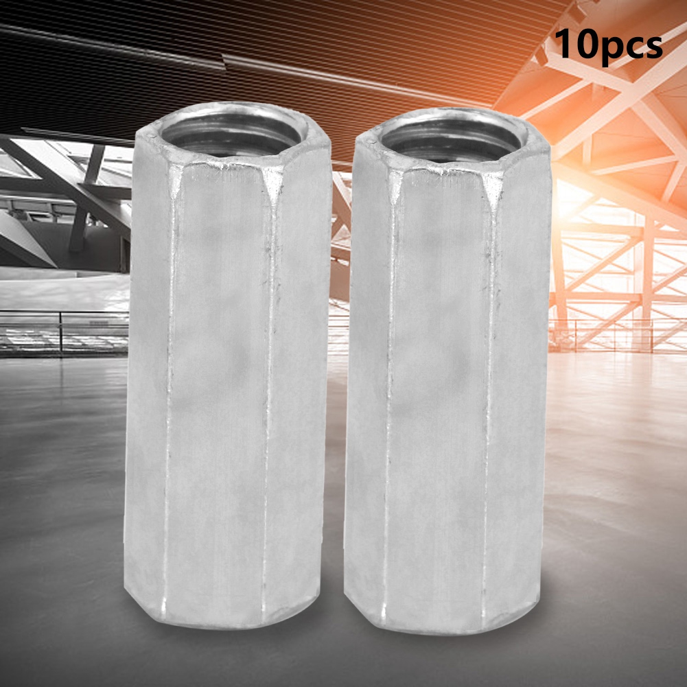 10 Stück M8 Lange Muttern, Sechskantmuttern, Distanzgewindeschrauben (m828)