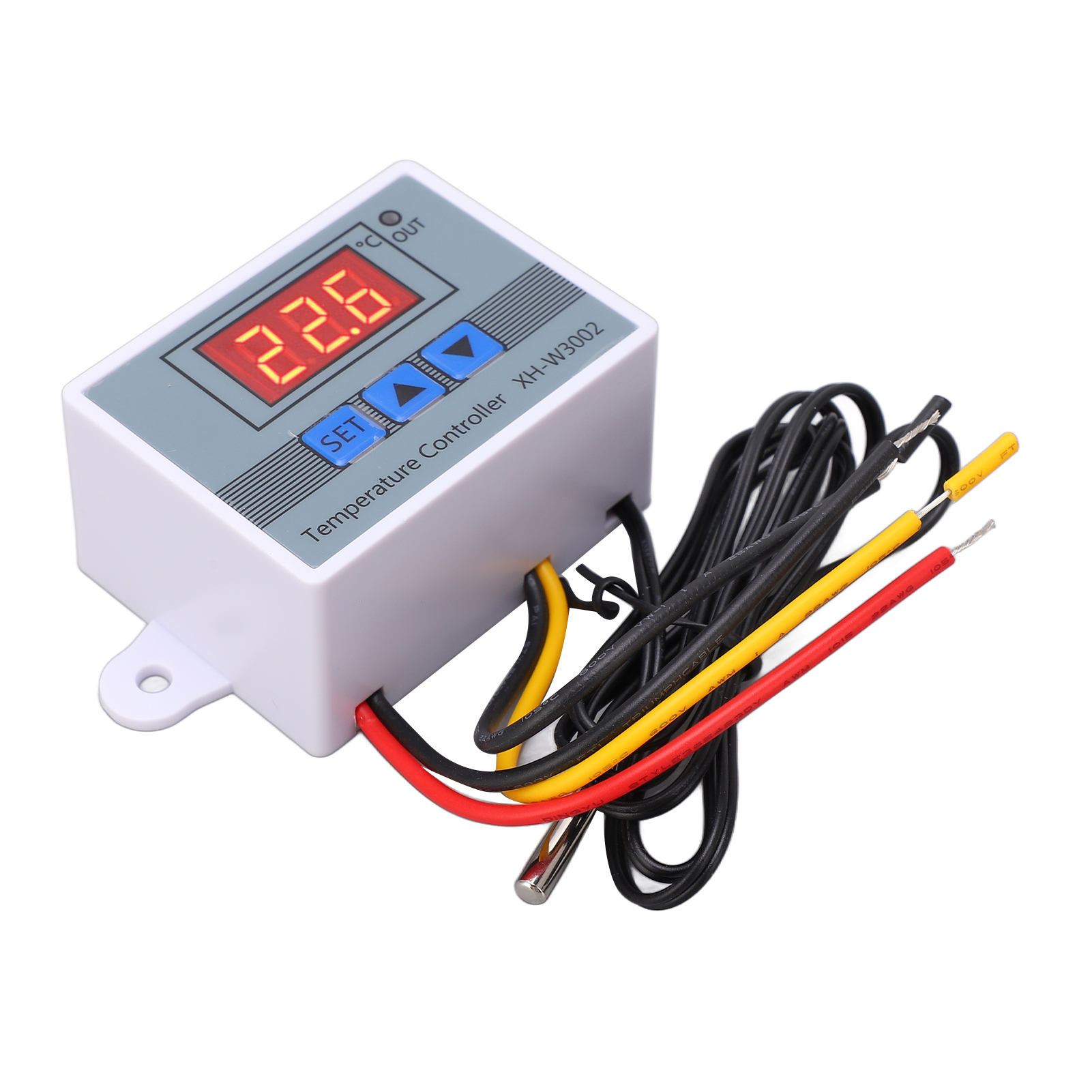 Digitaler Temperaturregler Mit Thermostat, Heiz- Und Kühlfunktion, Wasserdichtem Sensor, 10 A, 110–220 V, 1500 W