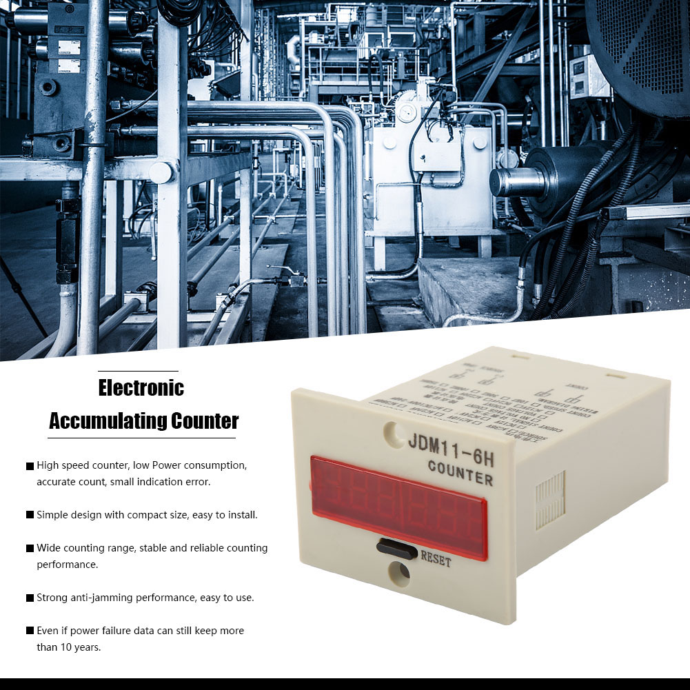 Elektronischer Zähler Jdm11-6h Mit 6-stelliger Anzeige, 36 V Dc