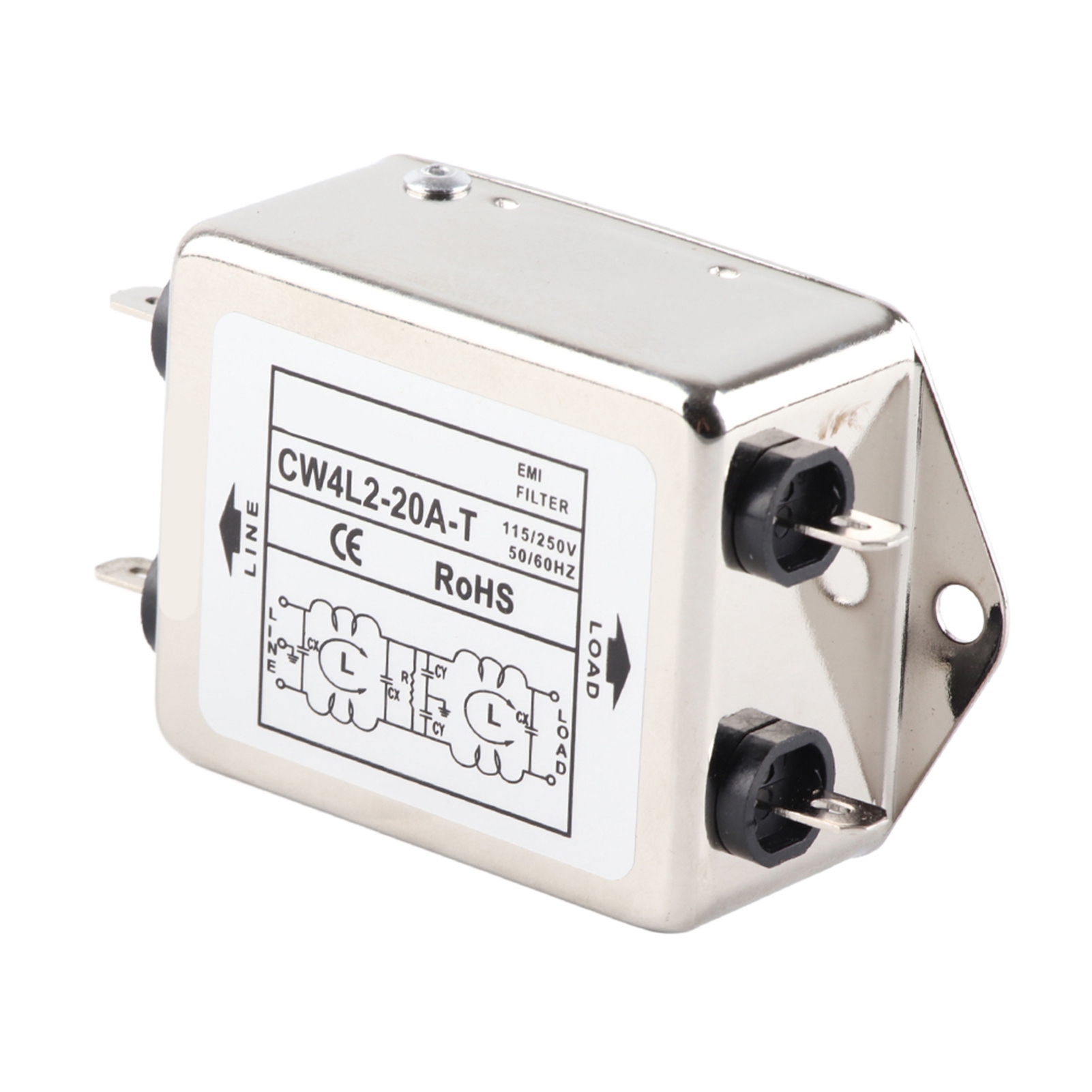 115 V / 250 V 20 A 50/60 Hz Cw4l2‑20a T-netzkabel Mit Emi-filteranschluss
