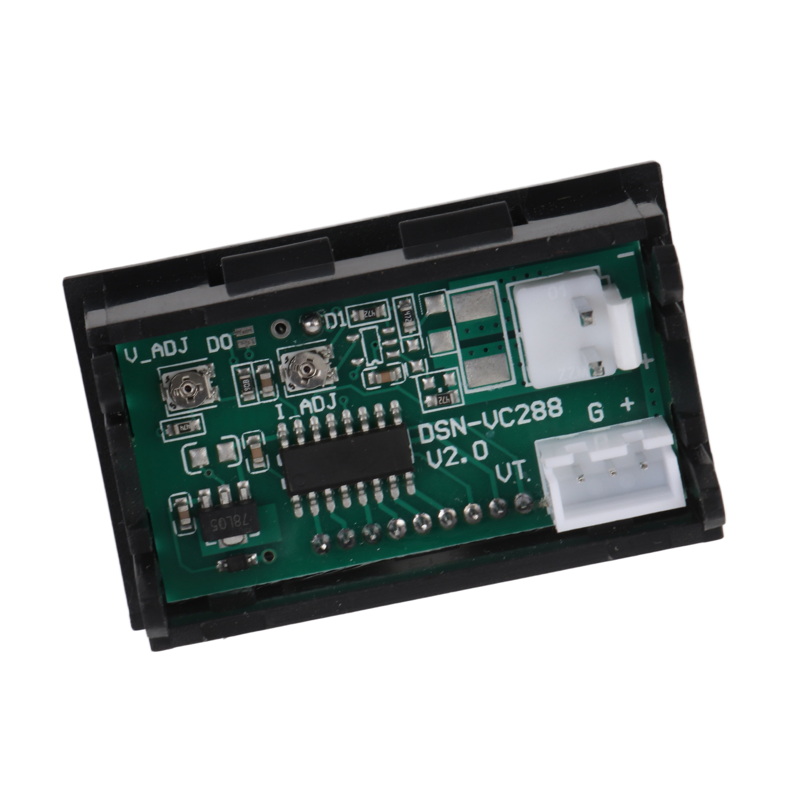 Digitales Strommessgerät Mit Zweifarbiger Led-anzeige (rot Und Blau), Digitalem Voltmeter Und Amperemeter, Dc 0 - 100 V, 50 A