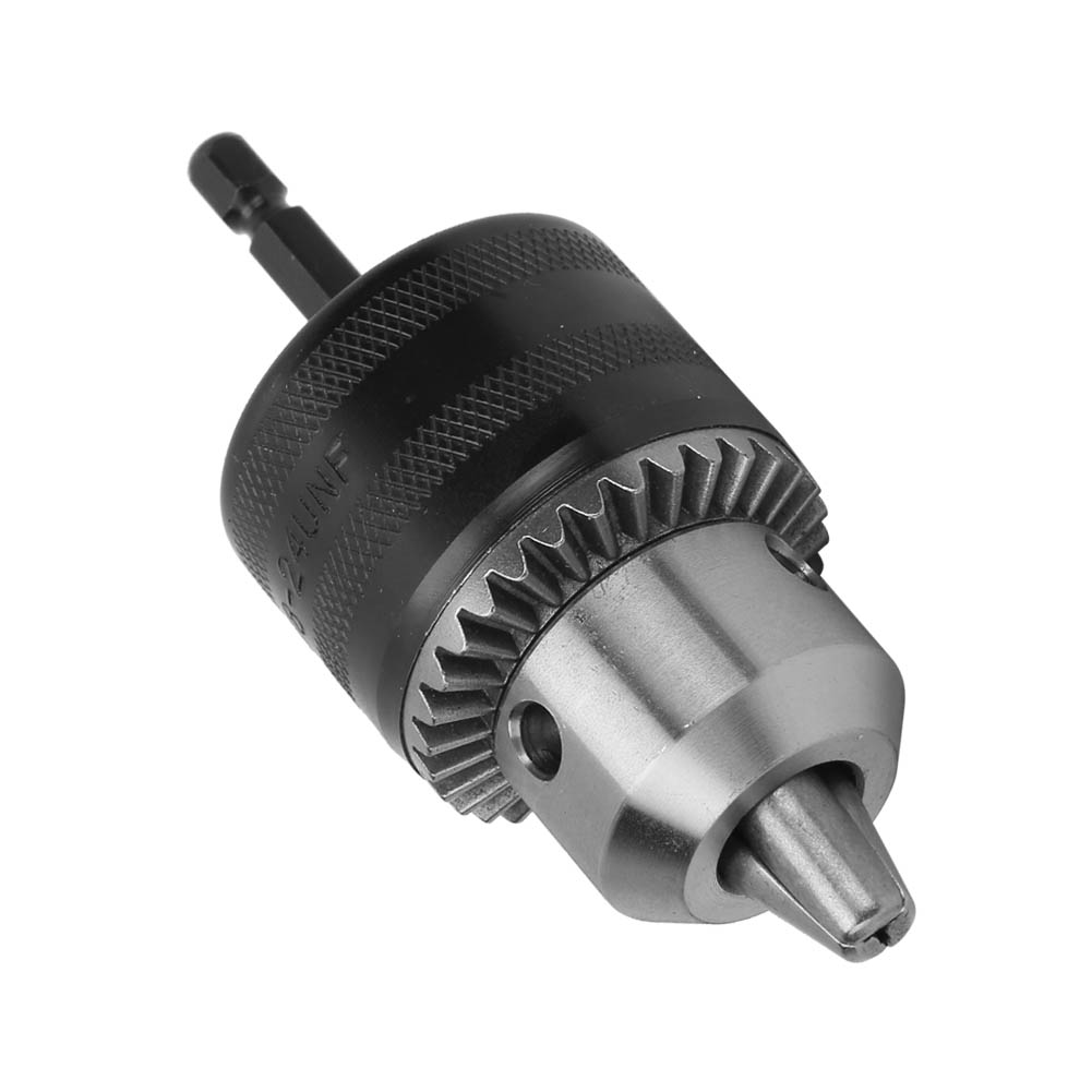 Leichtes Bohrfutter-set 1,5–13 Mm (3/8–24unf) Mit 6-mm-innensechskantschlüssel Und 3/8-zoll-gewindeverlängerungsstange