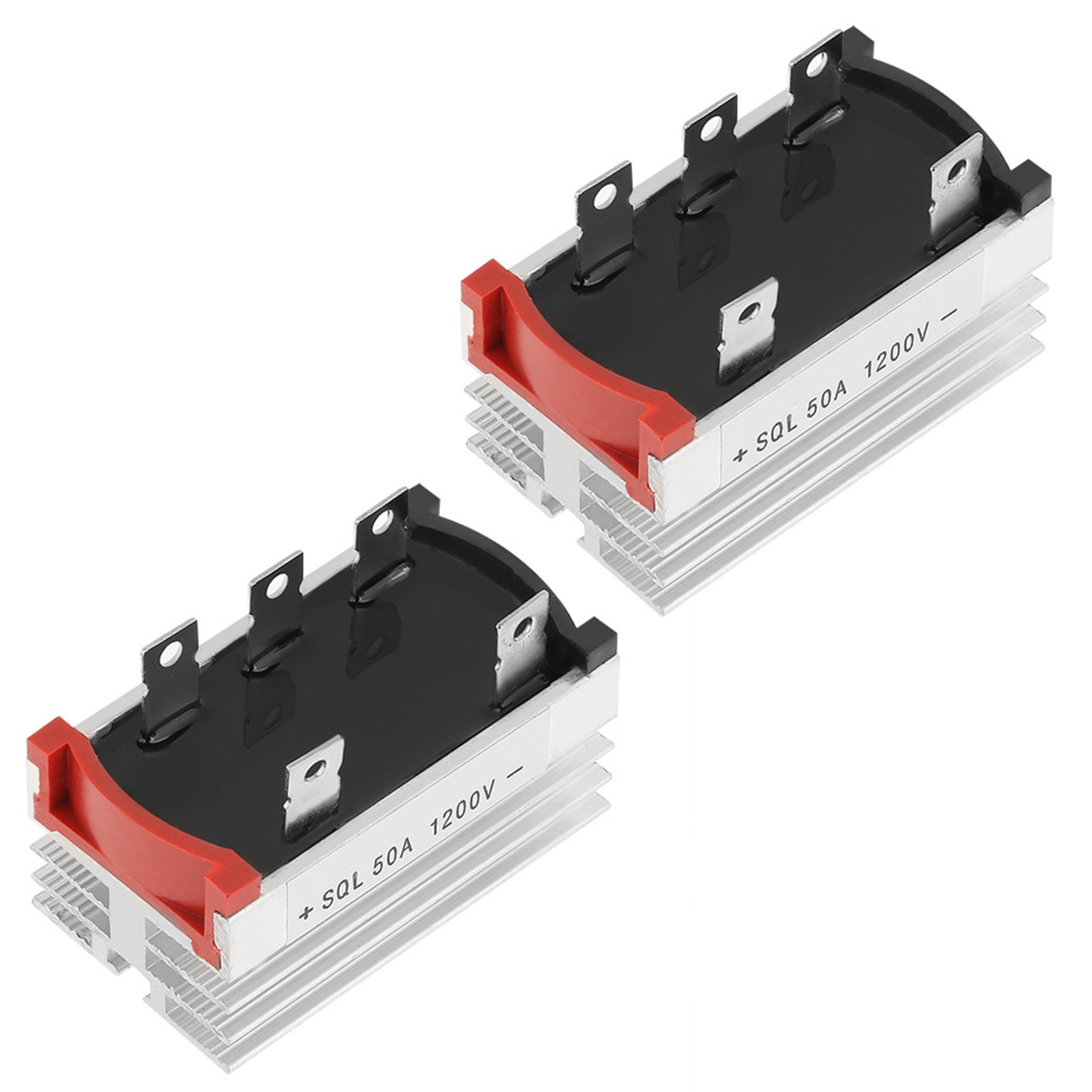 2 Brückengleichrichter, 3-phasen-dioden, 50 A, 1200 V, Aluminium