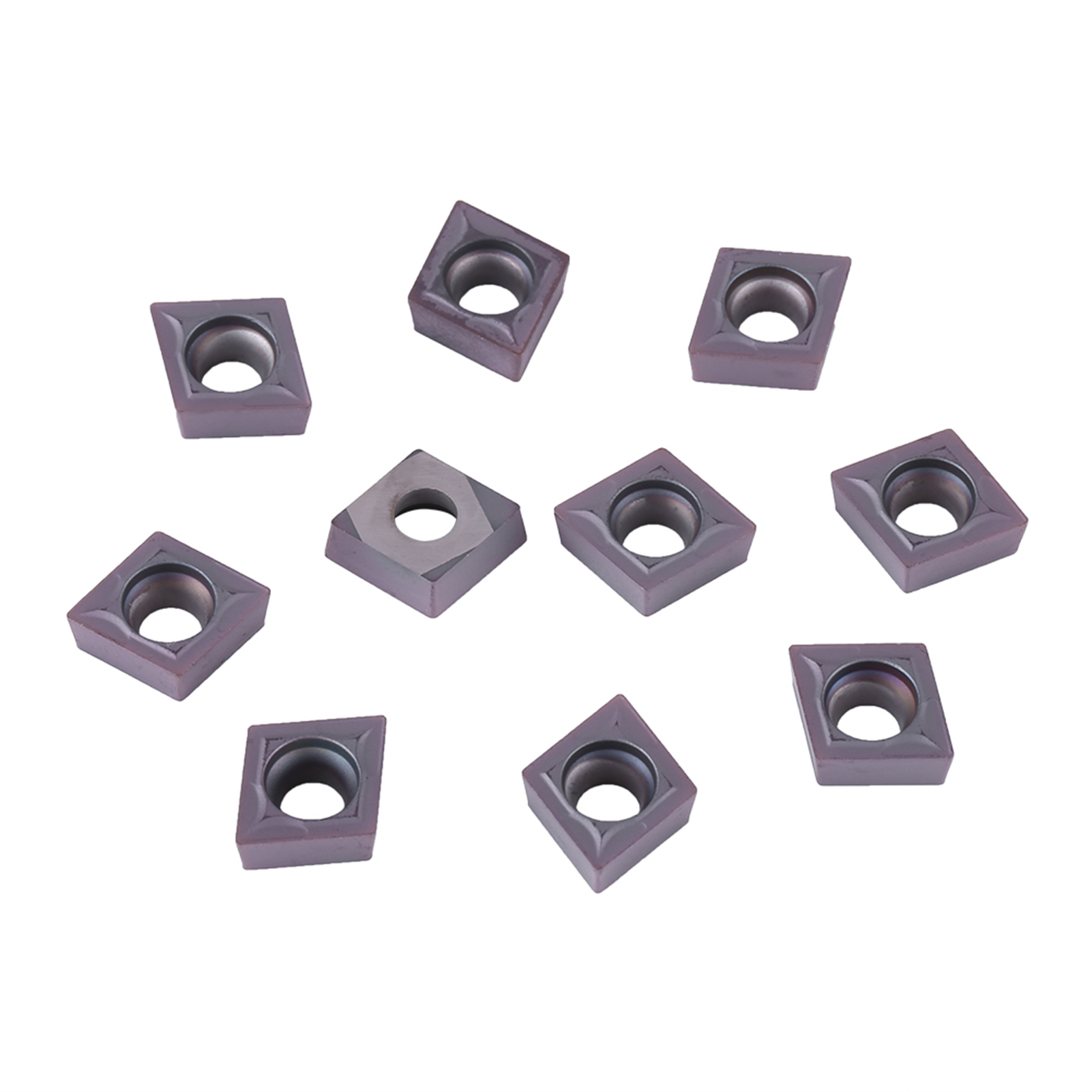10 Cnc-dreheinsätze Aus Hartmetall Für Drehmaschinen Mit Box Ccmt09t304 Vp15tf