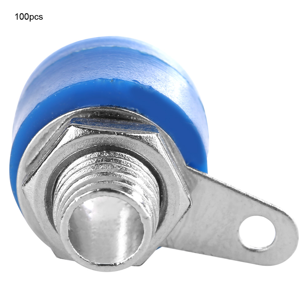 100 Stück 4 Mm Vollständig Gekapselte, Isolierte Sicherheits-lautsprecherbananenstecker (audioanschluss)