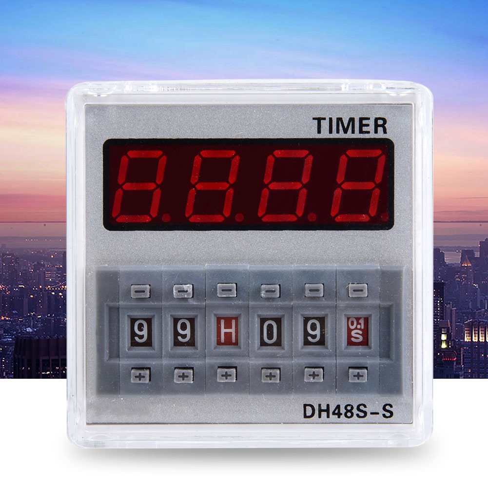 Programmierbares Verzögerungsrelais 0,1s-99h 8-polig Dh48s S (24v Ac/dc)