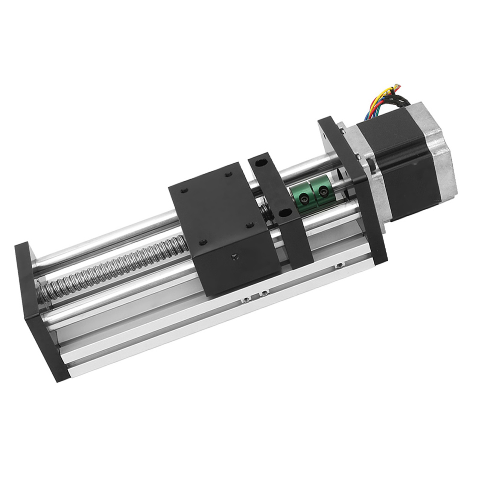 Linearführungsschiene Mit Kugelgewindetrieb Und Doppelachse, Ausgestattet Mit Einem 57-motor (effektiver Hub 200 Mm, Gewindestange 1204)