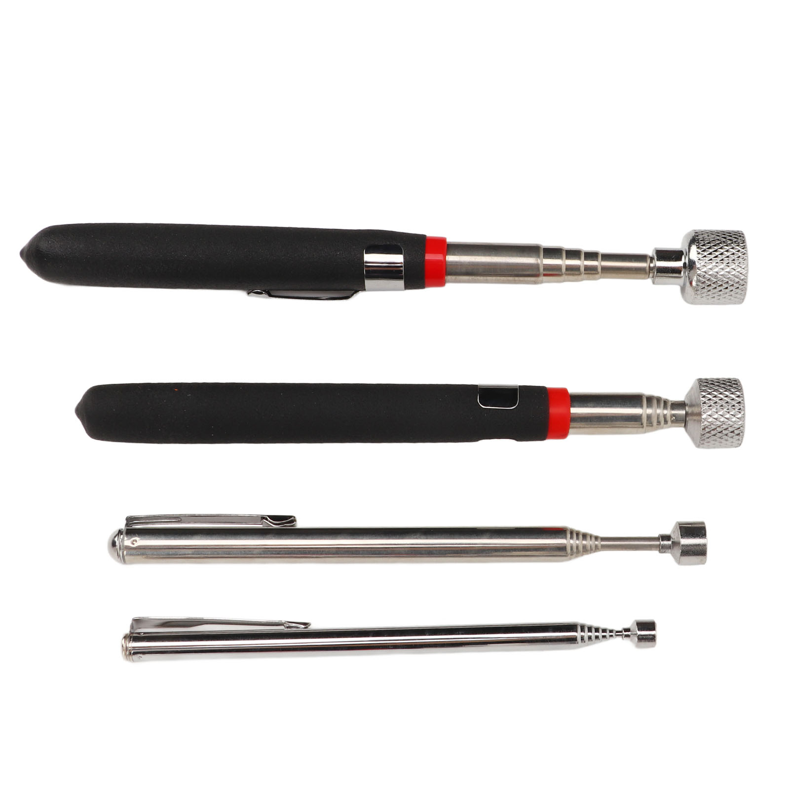4-teiliges Set Aus Ausziehbaren, Teleskopierbaren Magnethebern (15 Lb, 10 Lb, 3,5 Lb, 1,5 Lb)