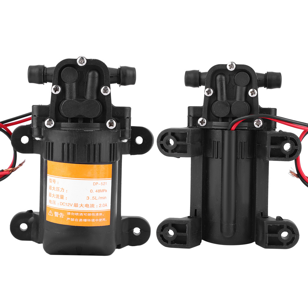Hochwertige Mini-membranwasserpumpe Aus Kunststoff, 12 V, 0,48 Mpa, 3,5 L/min