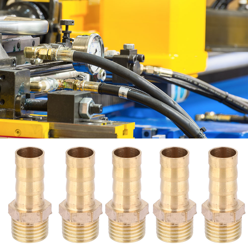 5 Stück G1/4 Messing-schlauchverbinder Mit Außengewinde Für Gas- Und Flüssigkeitsleitungen, 10 Mm