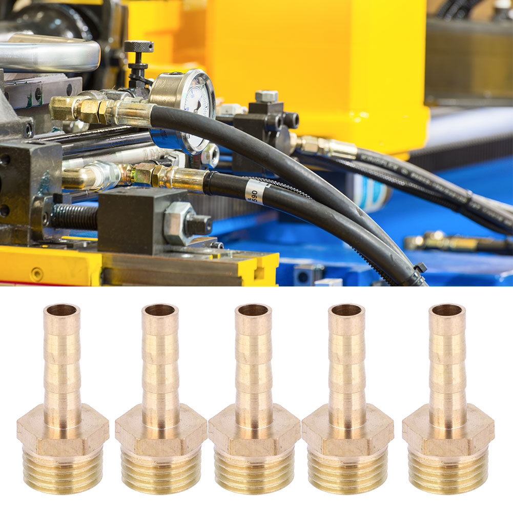 5 Stück G1/4 Messing-schlauchverbinder Mit Außengewinde Für Gas- Und Flüssigkeitsleitungen, 6 Mm