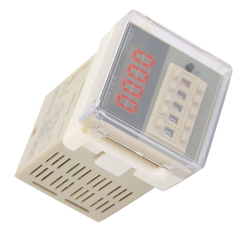 O111rom Dh48j-8a Lcd Digital Electronic 8-pin Counter Delay Time Relay 0-999900 (24 Vac/dc)