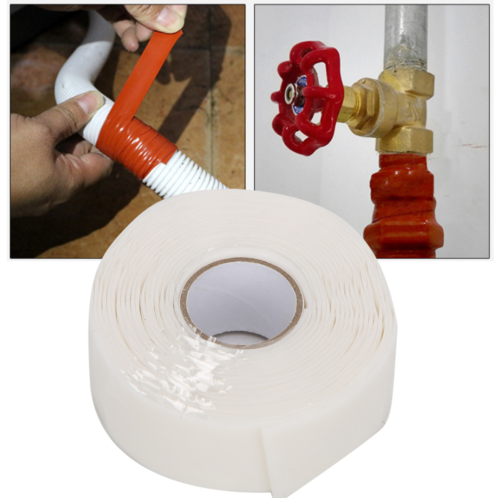 Wasserdichtes Klebeband Mit Starker Haftung Für Reparaturen An Pvc- Und Ppr-rohren, 2,5 Cm Breit, Rot/weiß