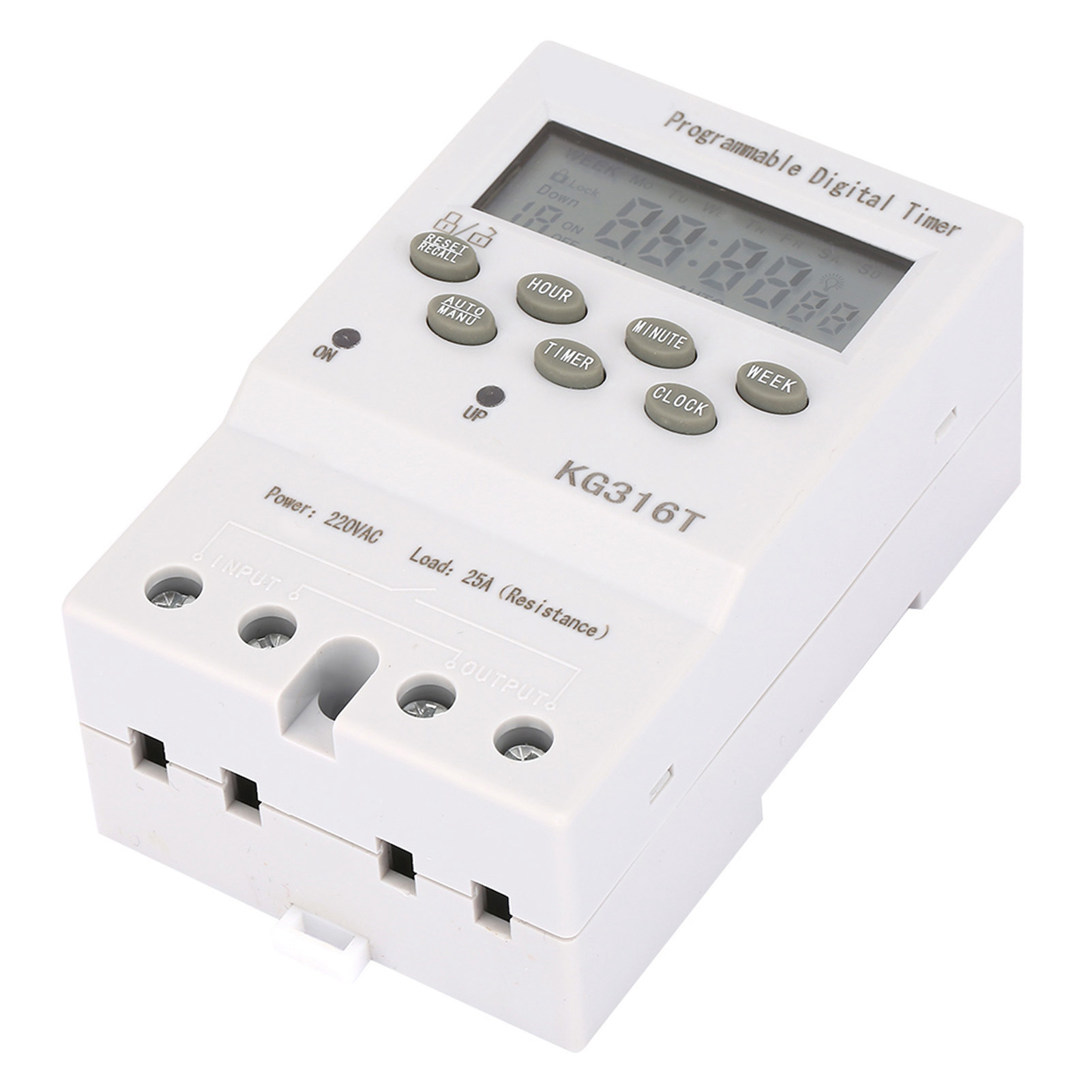 Kg316t 220v Mikrocomputer-zeitschaltuhr, Programmierbarer Automatischer Digitaler Zeitschaltuhr
