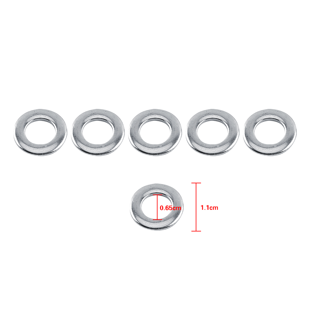 100-teiliges Metrisches Unterlegscheiben- Und Schraubenreparaturset, Aus Edelstahl 304, M3/m4/m5/m6/m8/m10 (m6)