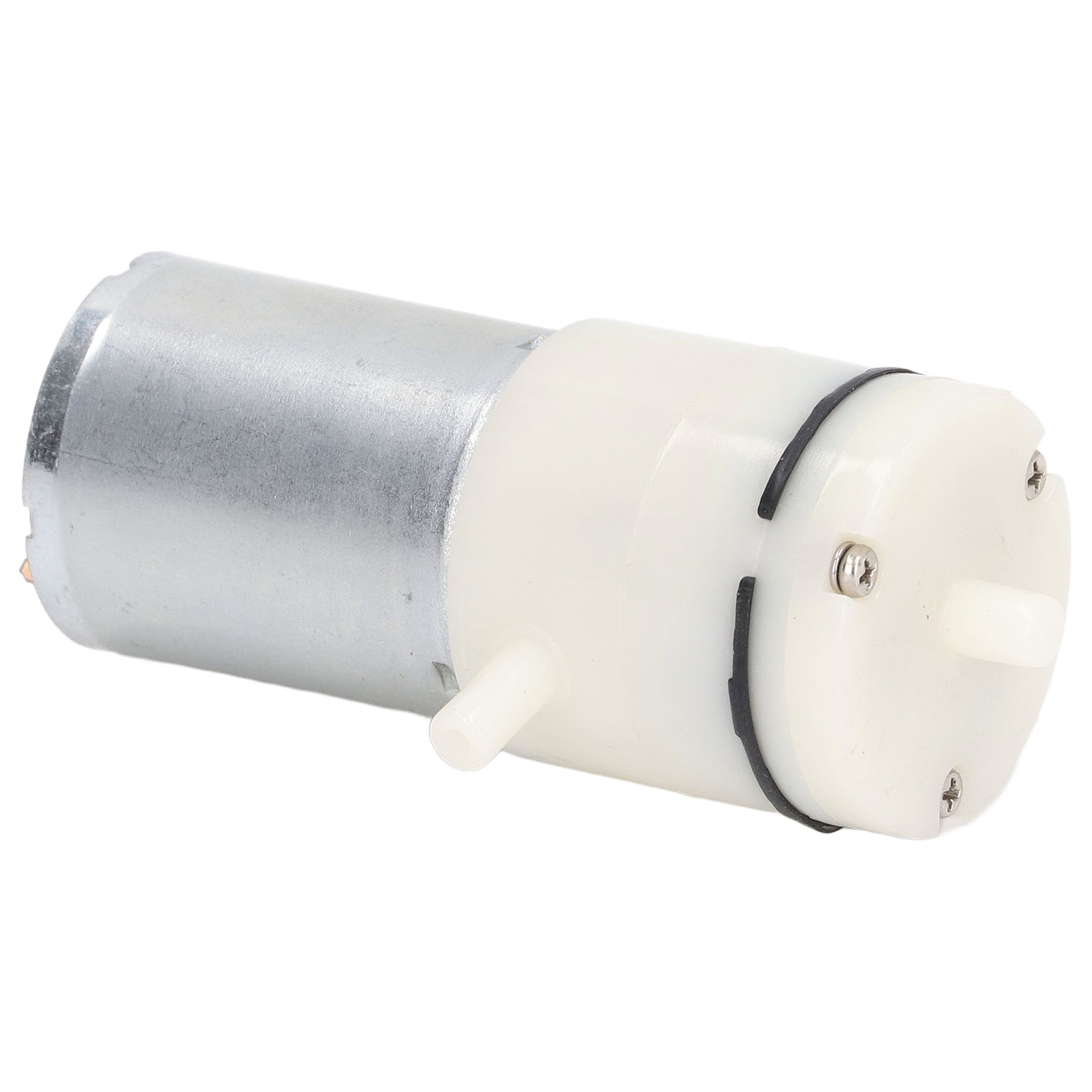Mikrodruck-luftpumpe, Gleichstrom-membranvakuumpumpe Mit 90°-winkelanschlüssen, Weiß, 12 V
