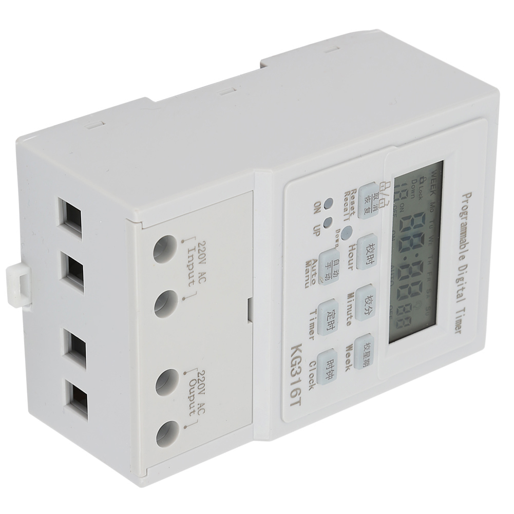 Mini-wechselstrom-zeitschaltuhr 220 V 1 W 30 A, Programmierbare Zeitschaltuhr