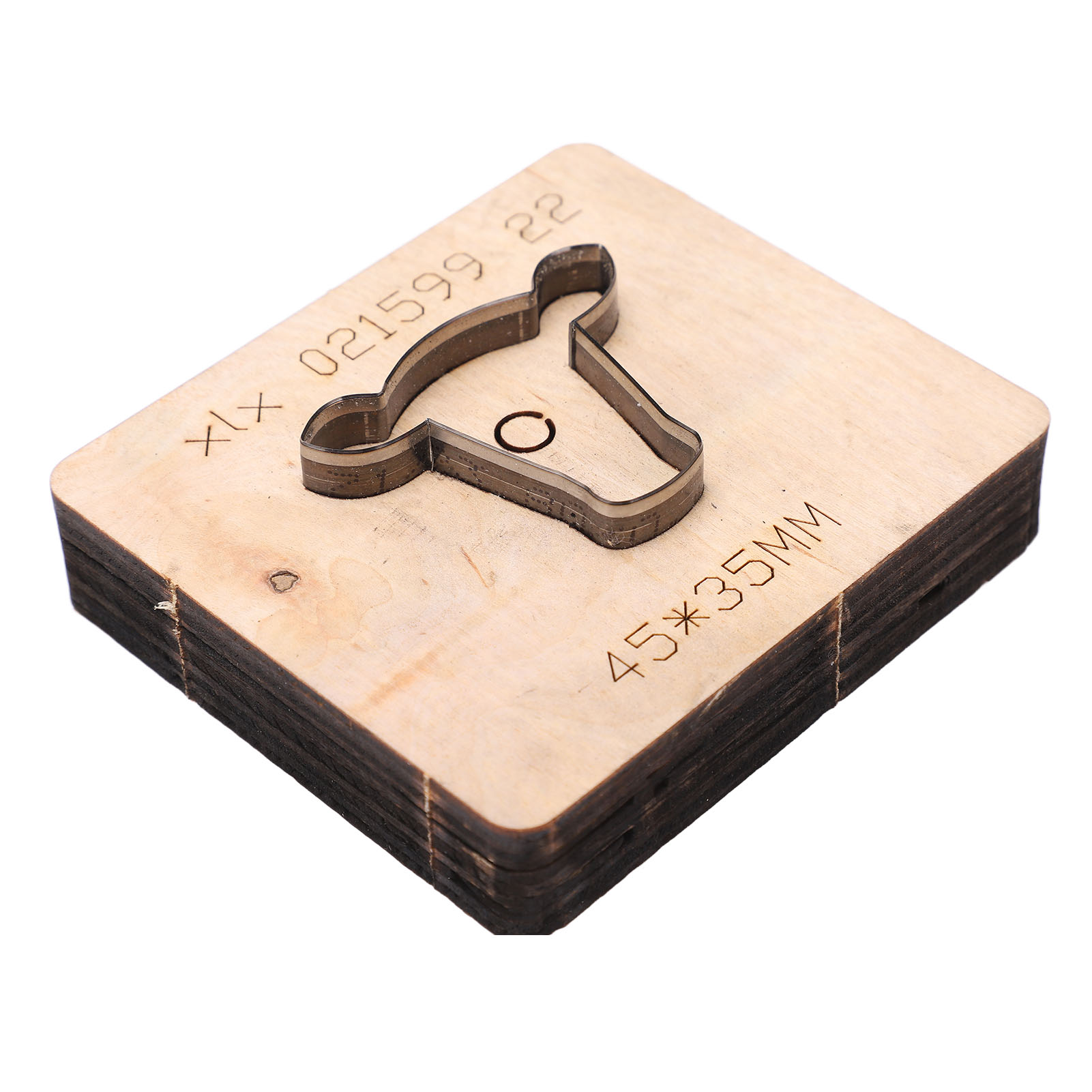 Lederstanzform In Stierkopfform, Geringe Verformung, Legierter Stahl, Holzstanzform Für Diy-projekte
