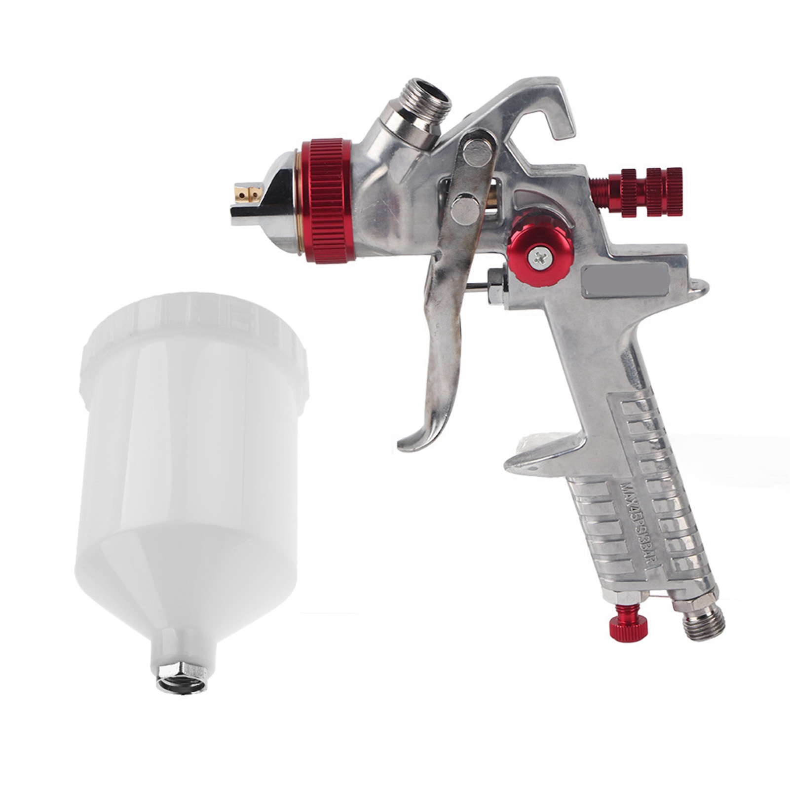 Professionelle Airless-spritzpistole Mit 1,4-mm-düse Und 600-ml-tank (schwerkraftsystem) Für Autolackierungen