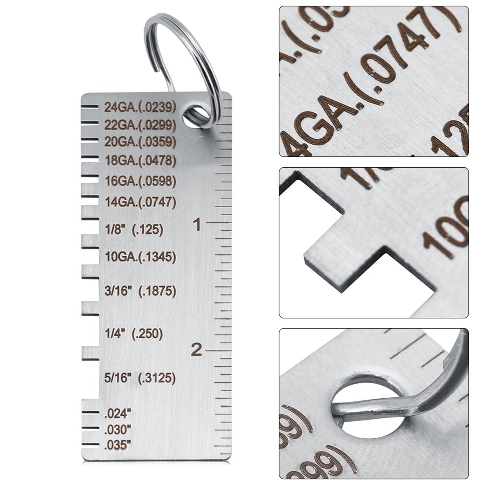 Dickenmessgerät Für Edelstahldraht/-blech, Schweißlehre, Prüfgerät Für Beschichtete Bauteile