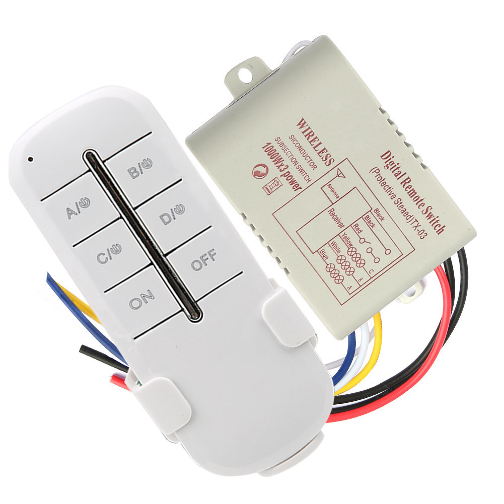 Ein/aus Ac180-240v Funkempfänger Lampenlicht Rf-fernbedienungsschalter (3-positionen 31000w)