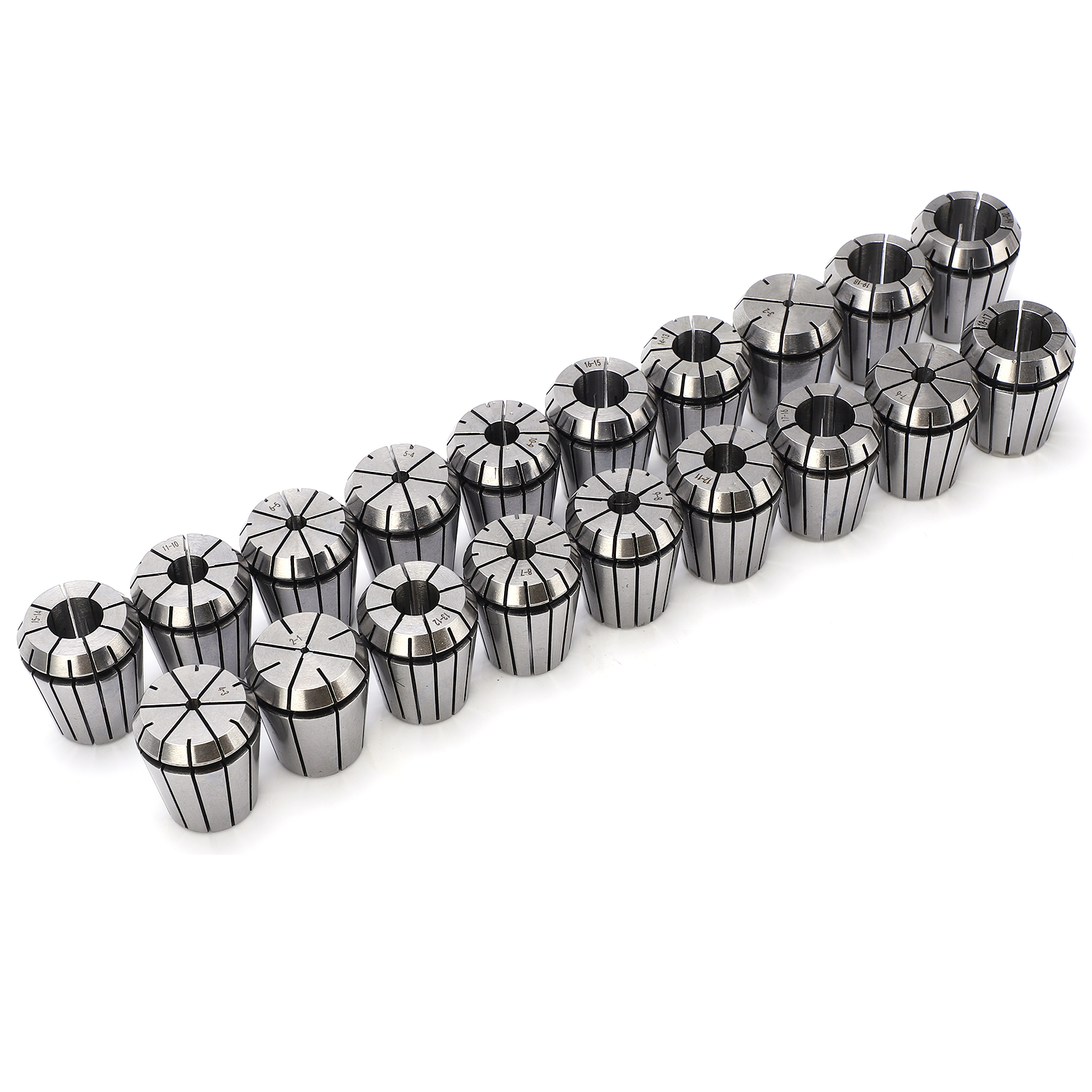 19-teiliges Set Er32 2–20 Mm Spannzangenfutter, Fräsfutter, Cnc-werkzeuge Für Graviermaschinen, Gewindeschneidwerkzeuge