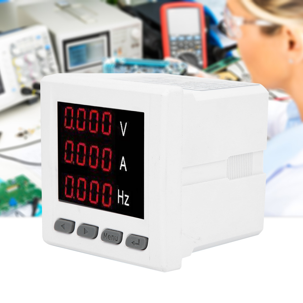 72 Uif Multifunktionsmessgerät, Einphasiges Av-hz-digitalanzeigemessgerät, Amperemeter, Voltmeter, Frequenzmesser