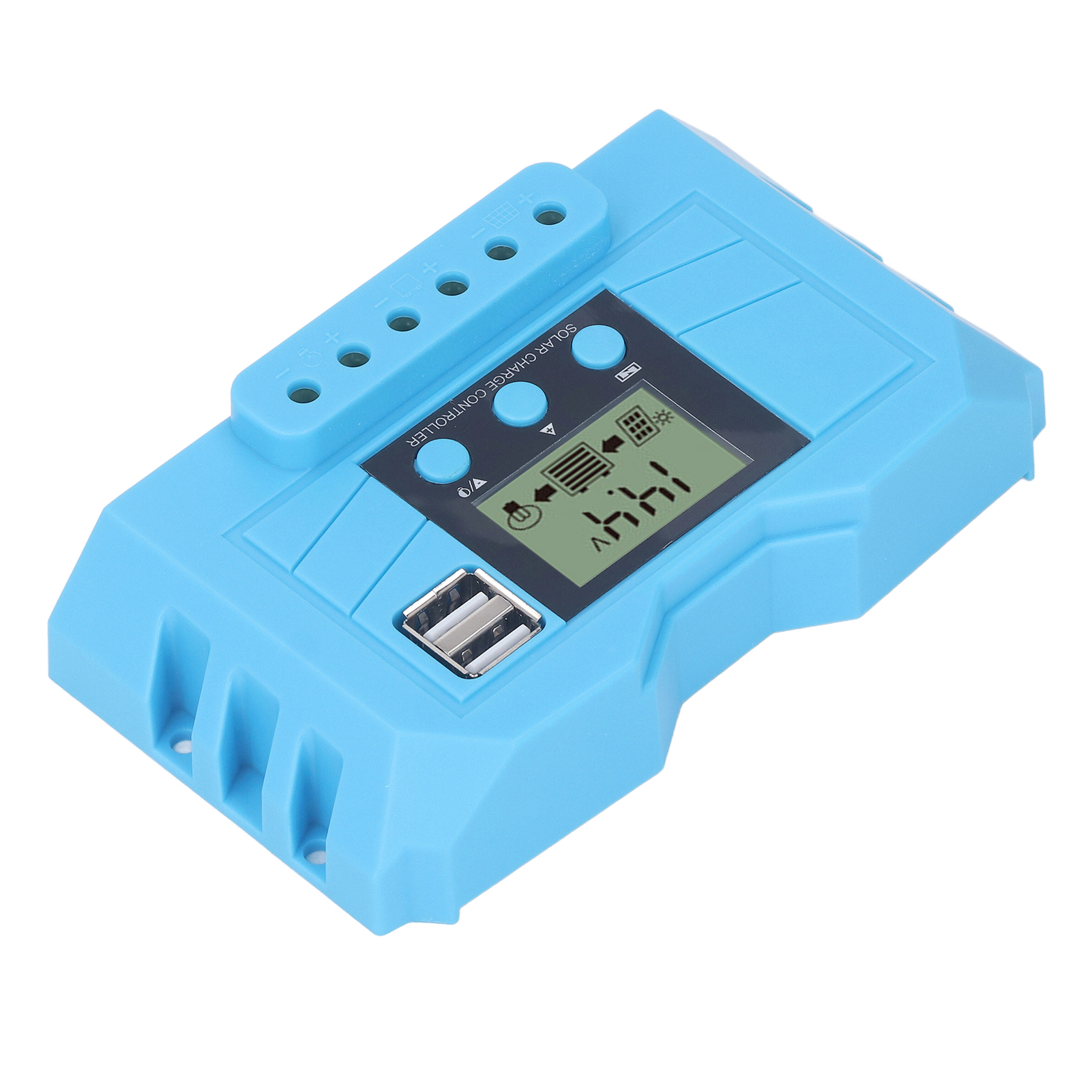 Solarladeregler Mit Lcd-display, 12 V/24 V, Zwei Usb-anschlüssen, Pwm-solarladeregler, 20 A