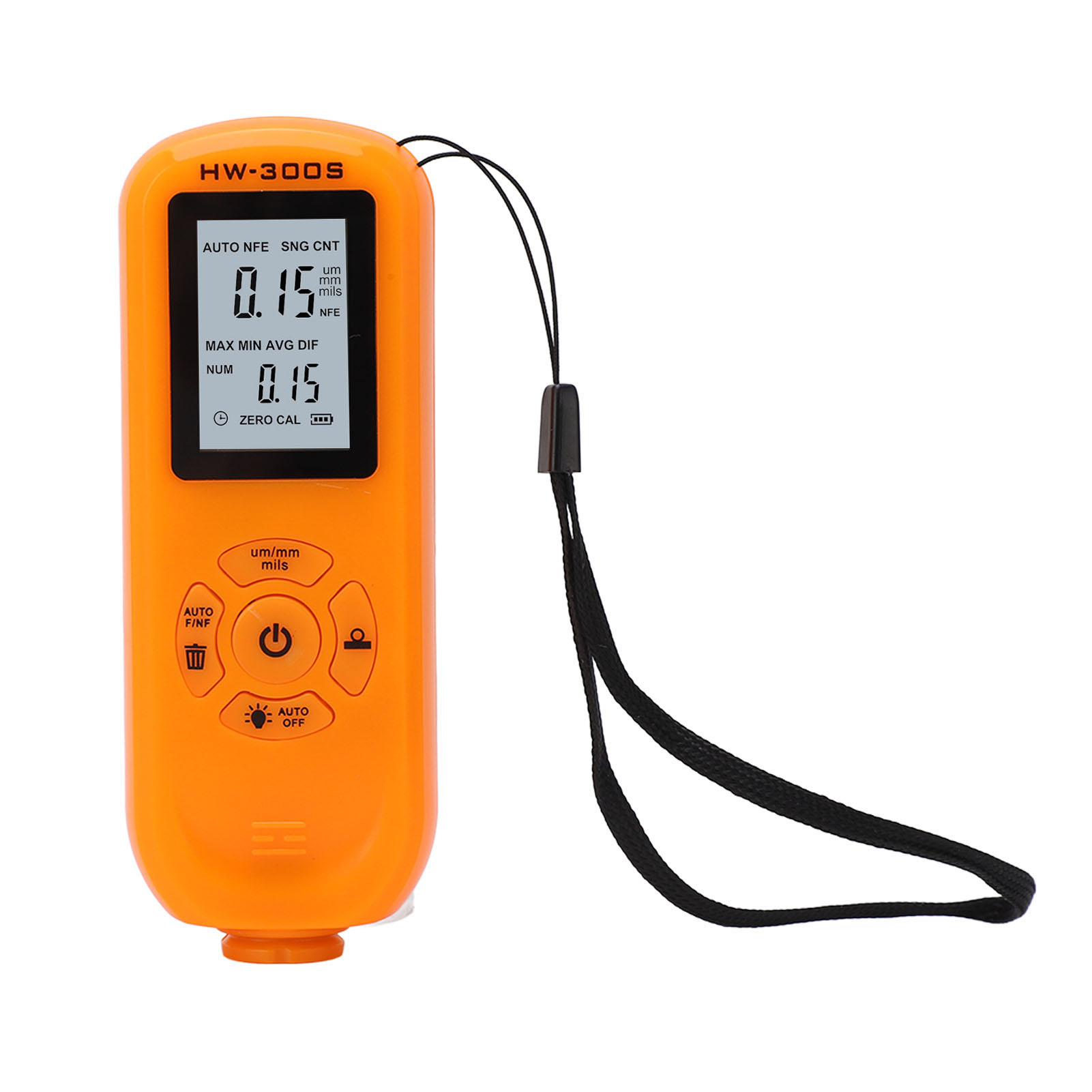 Lackdickenmesser Mit Digitalanzeige, 3-teilig Für Maschinen, Orange