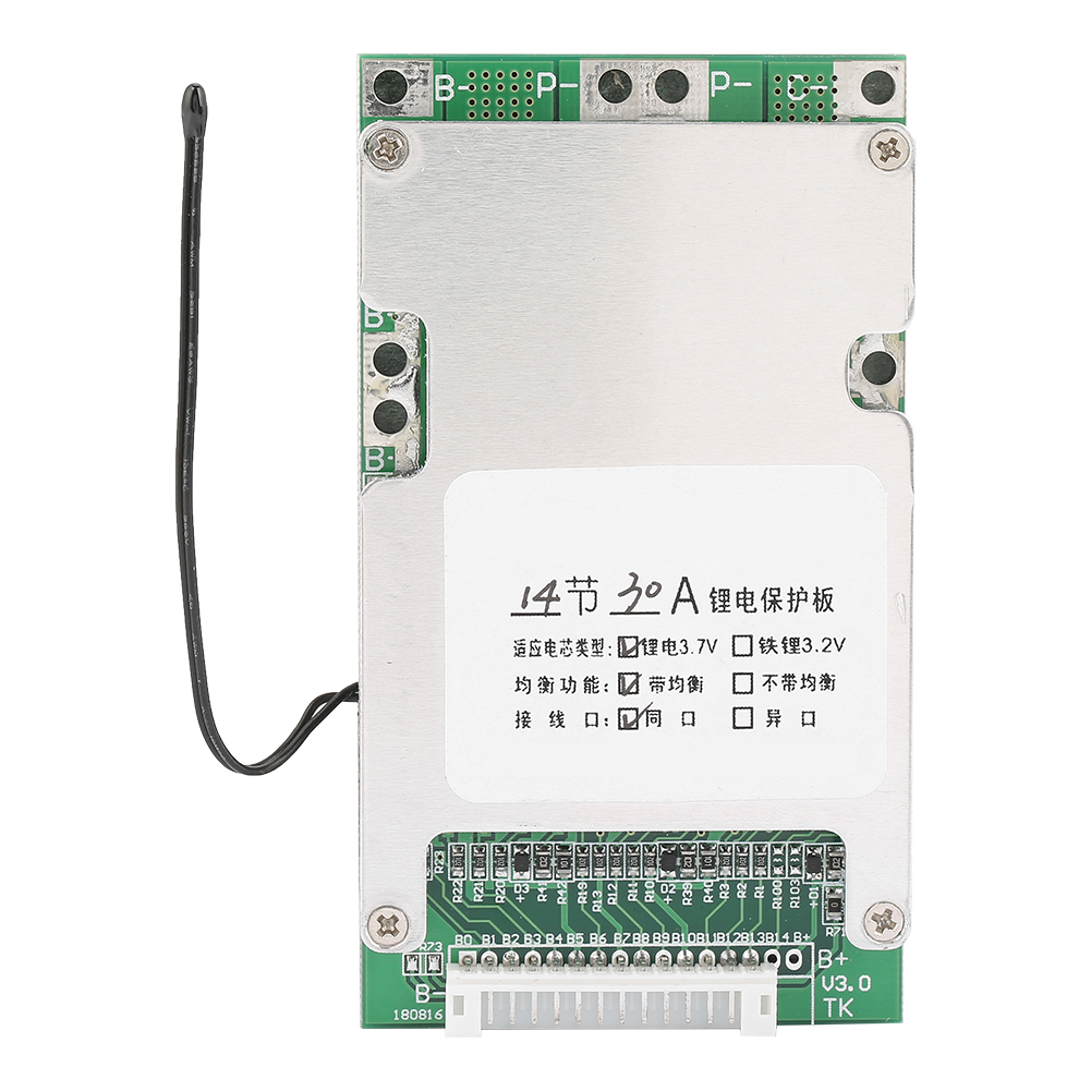 14s 50v 30a Lithium-batterieschutzplatine (bms-leiterplatte) Mit Balancerladung