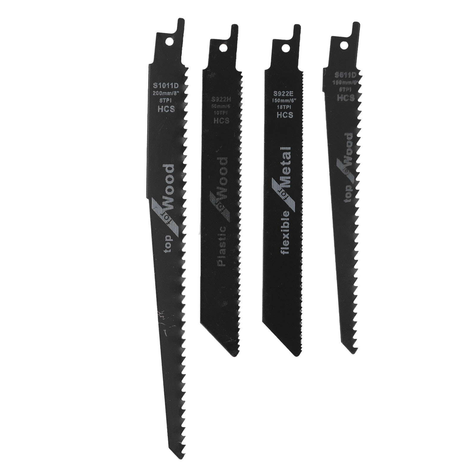 4-teiliges Säbelsägeblatt-set Für Holz, Kunststoff Und Metall