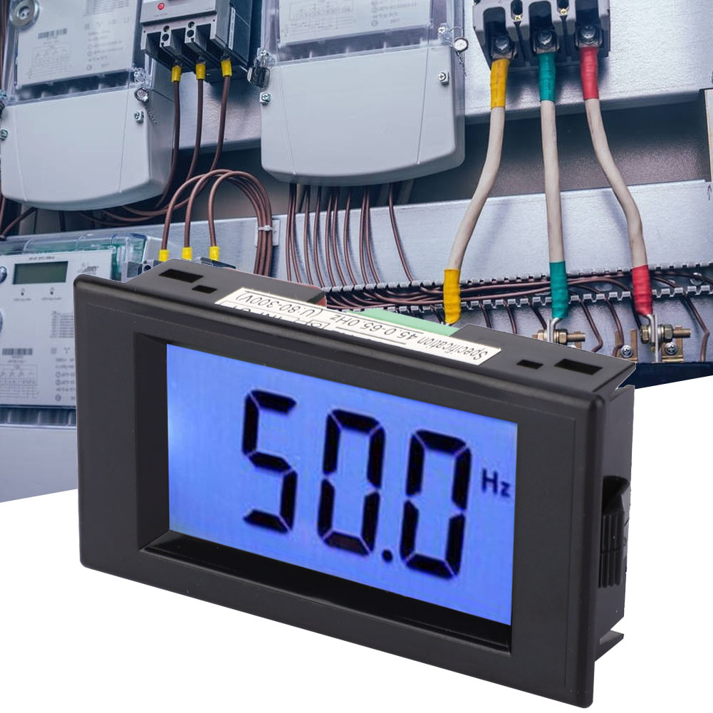 Digitales Frequenzmessgerät D69-hz 45,0–65,0 Hz Ac 80–300 V Mit Lcd-anzeige