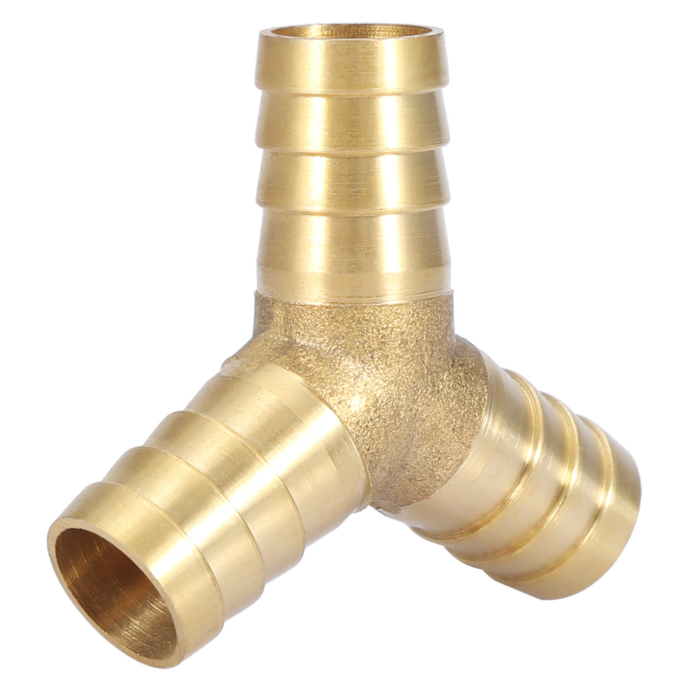 Y-förmiger 3-wege-schlauchverbinder Aus Messing Für Luft, Wasser Und Gas (außendurchmesser 16 Mm, 1 Stück)