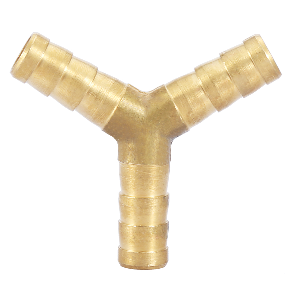 Y-förmiger 3-wege-verbinder Aus Messing Mit Anschlüssen Für Luft, Wasser Und Gas (außendurchmesser 8 Mm, 4 Stück).