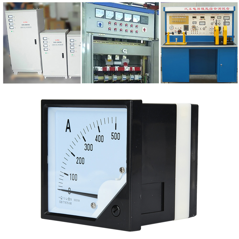Quadratisches Amperemeter 500 A, Genauigkeitsklasse 1,5, Strommesser/stromanzeige