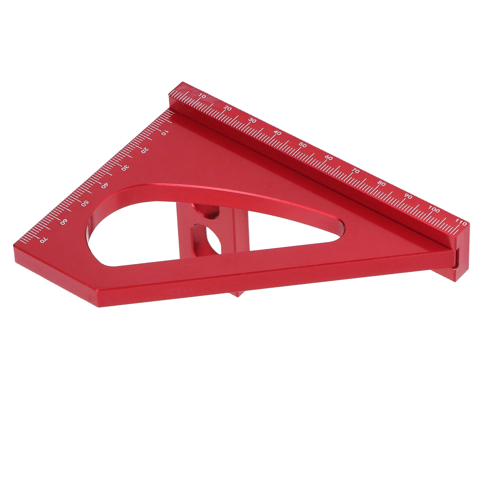3d-gehrungslineal Aus Aluminiumlegierung, Professionelles Rotes 45°-winkellineal Für Die Holzbearbeitung