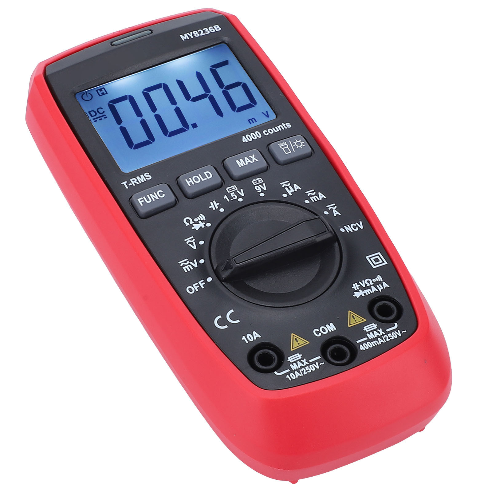 Digitales Multimeter, Voltmeter Mit 4000 Messpunkten Für Batteriekreise
