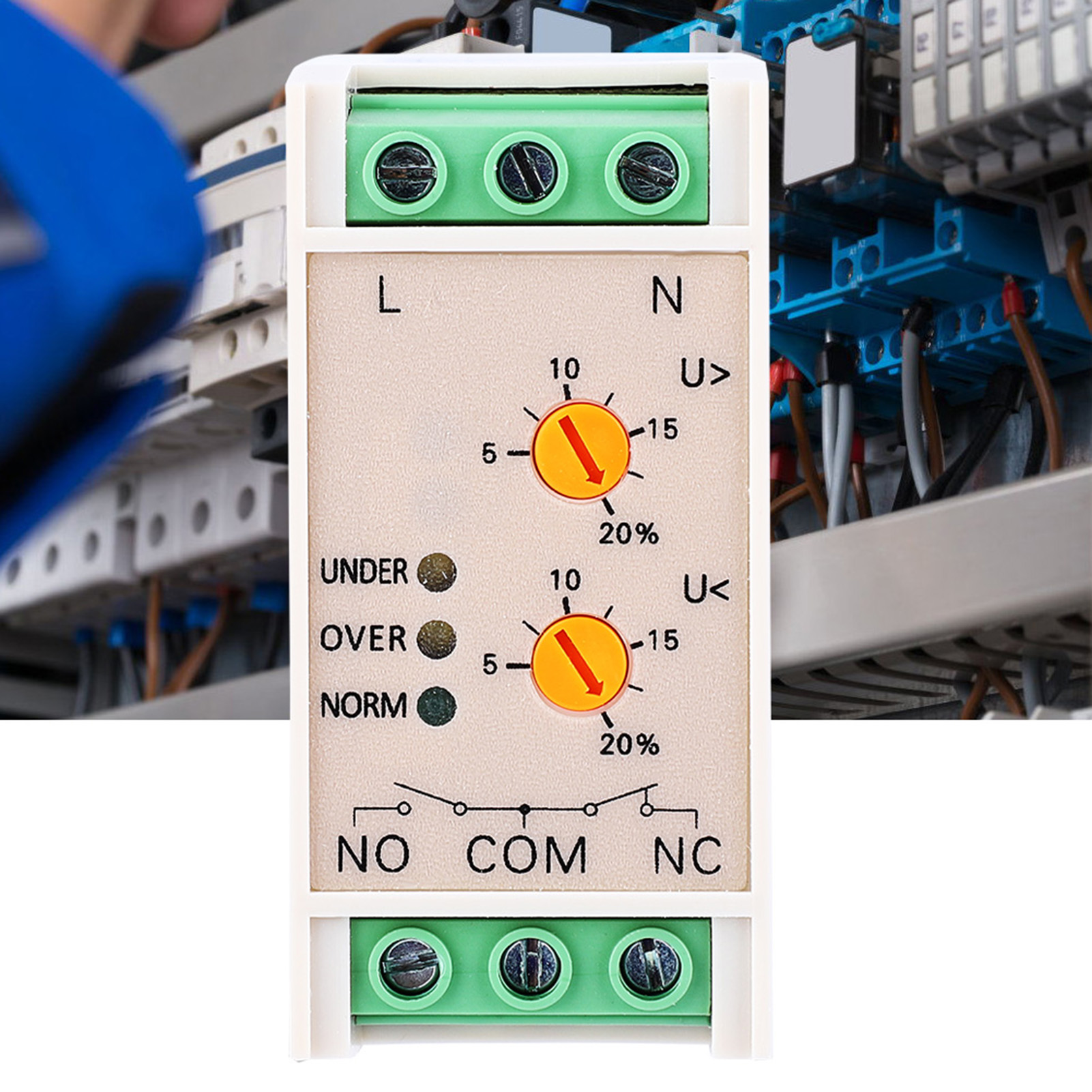 Svr-220w Einstellbares Unter-/überspannungsüberwachungsrelais, Einphasig, 220 V