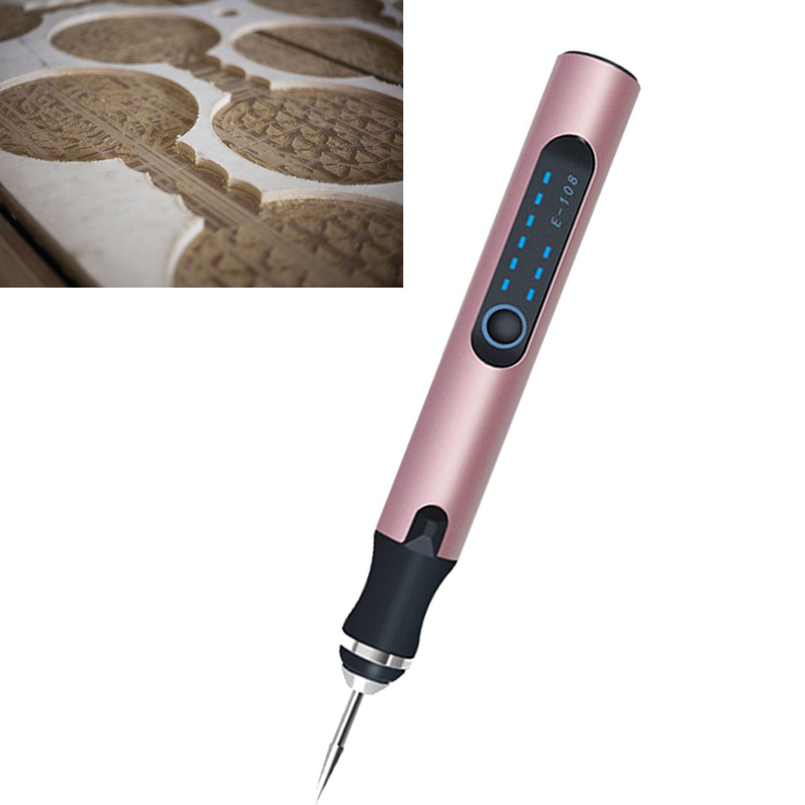 Elektrischer Gravierstift, Kabelloses, Wiederaufladbares Schleifwerkzeug-set Für Nagelkunst, Goldschleifset