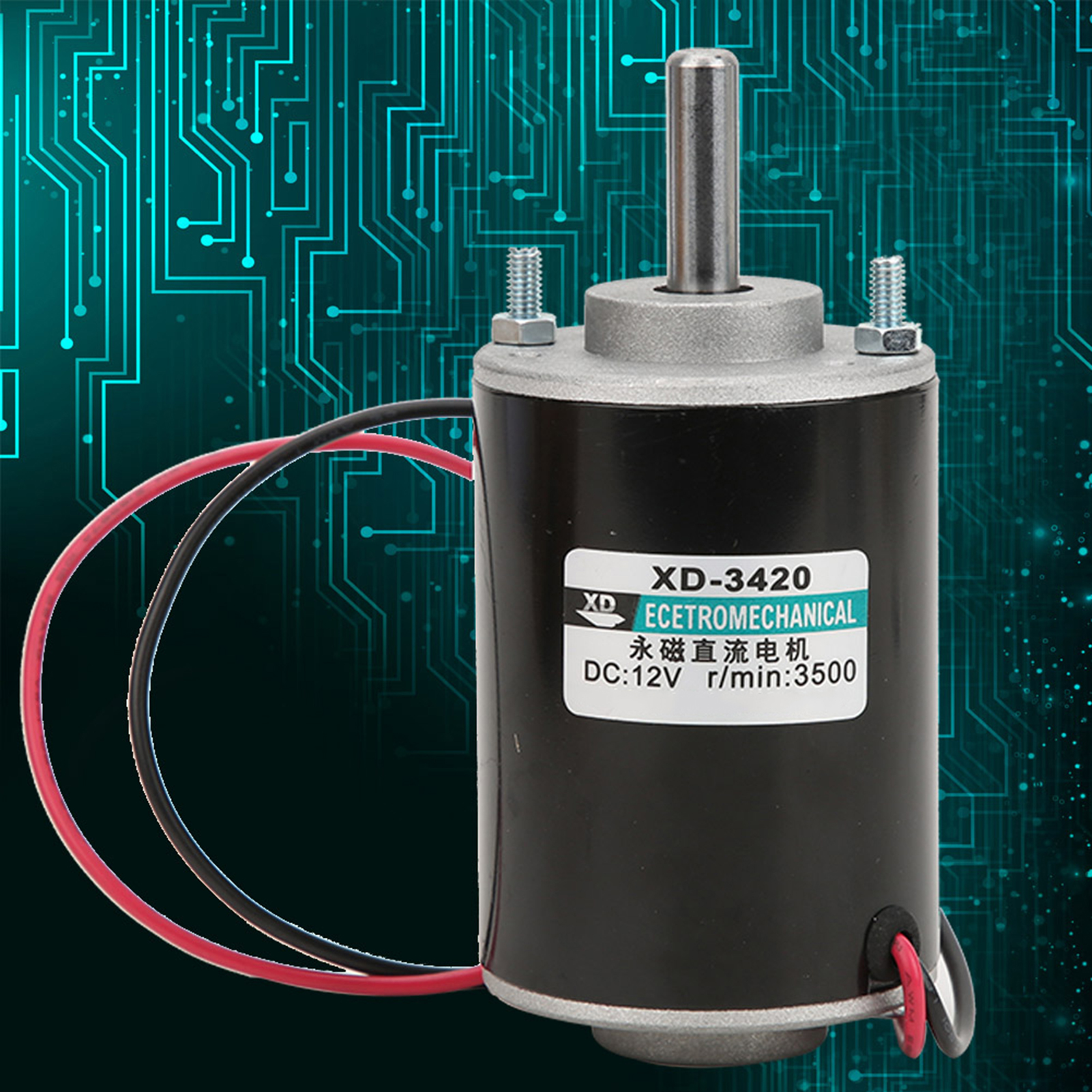 Xd-3420 30w Permanentmagnet-gleichstrommotor, Hohe Drehzahl, Cw/ccw (12v 3500rpm)