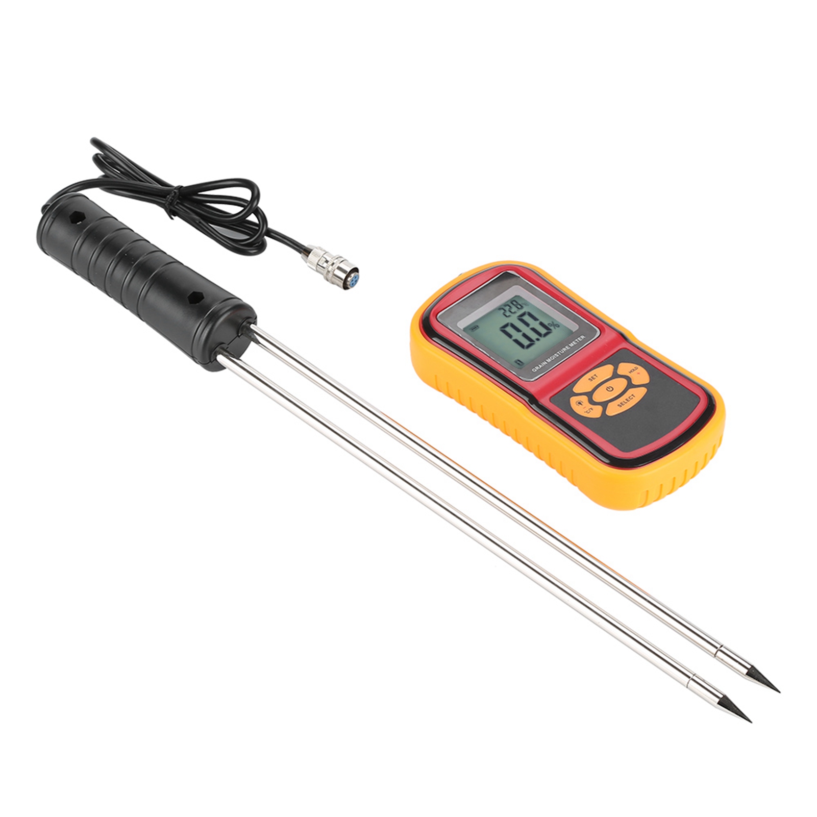 Gm640 Tragbares Digitales Lcd-getreidefeuchte- Und Temperaturmessgerät Für Weizen, Reis, Mais Und Bohnen
