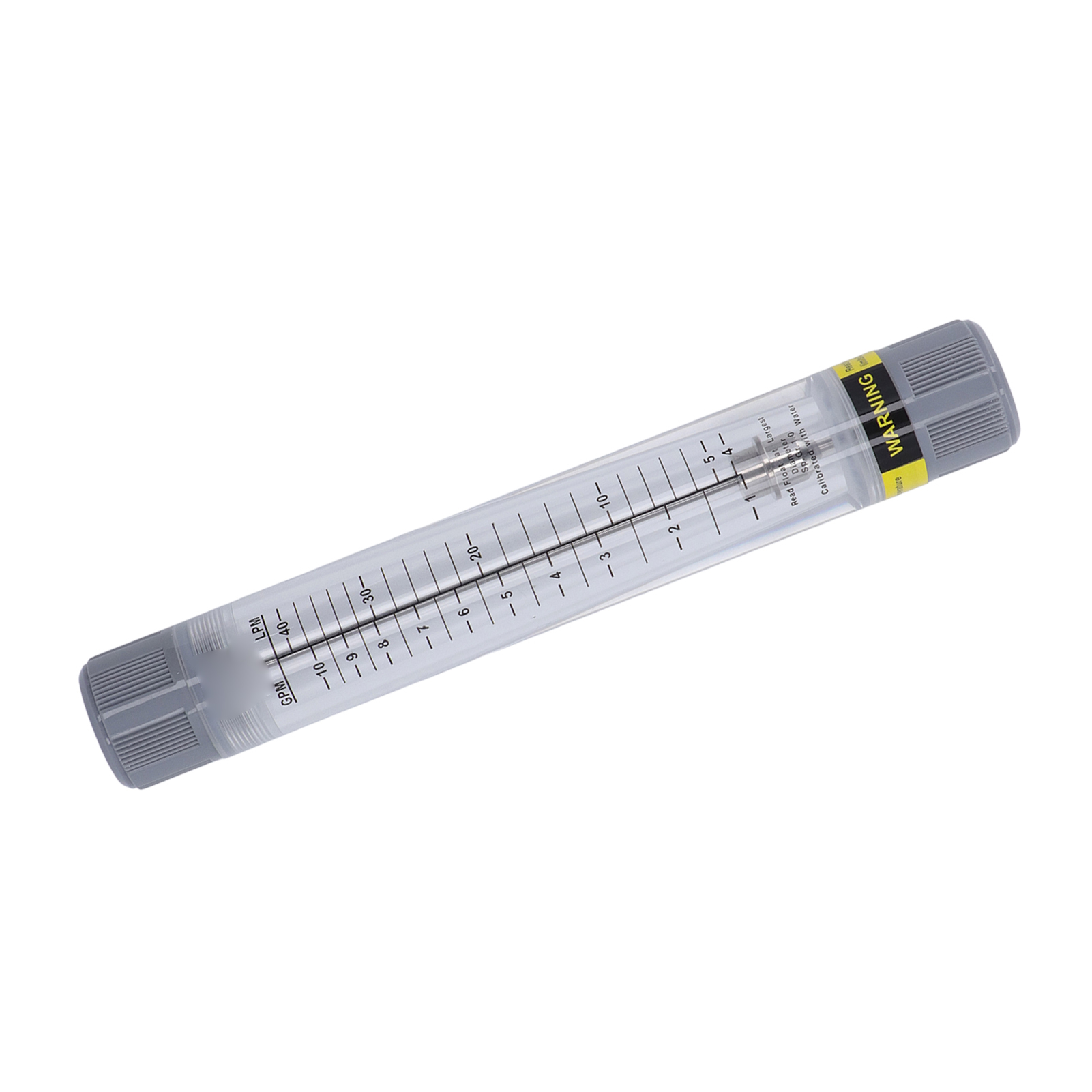 Flüssigkeitsdurchflussmesser, Rohrdurchflussmesser 1–10 Gpm, Präzisionsskala, Transparentes Acrylglas, Wasserdurchflussmesser, G1-innengewinde