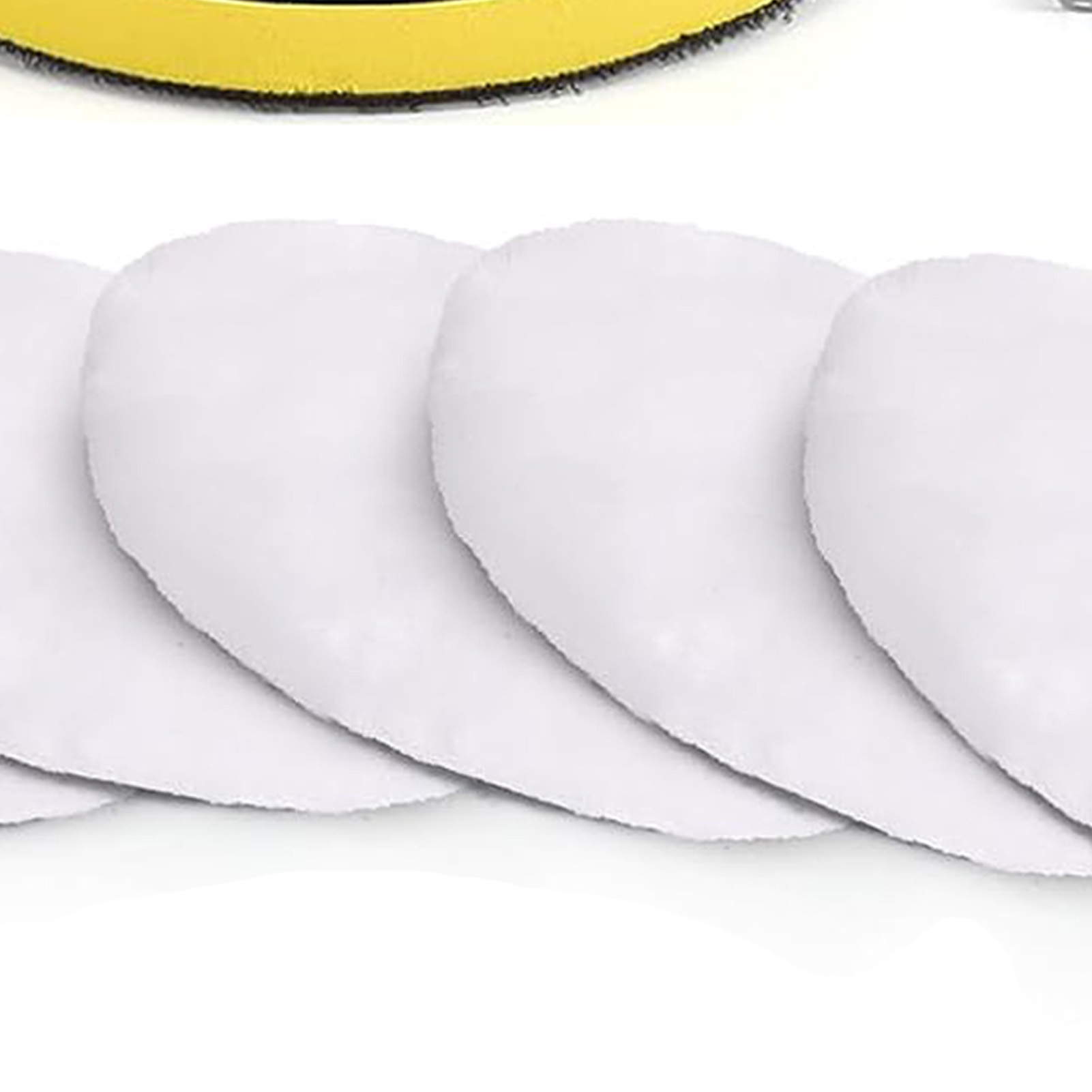 7-teiliges Polierpad-set Aus Wolle Mit Selbstklebendem Schwamm Und Bohrmaschinenadapter Zum Polieren Von Autos (10 Cm, M10-gewinde)