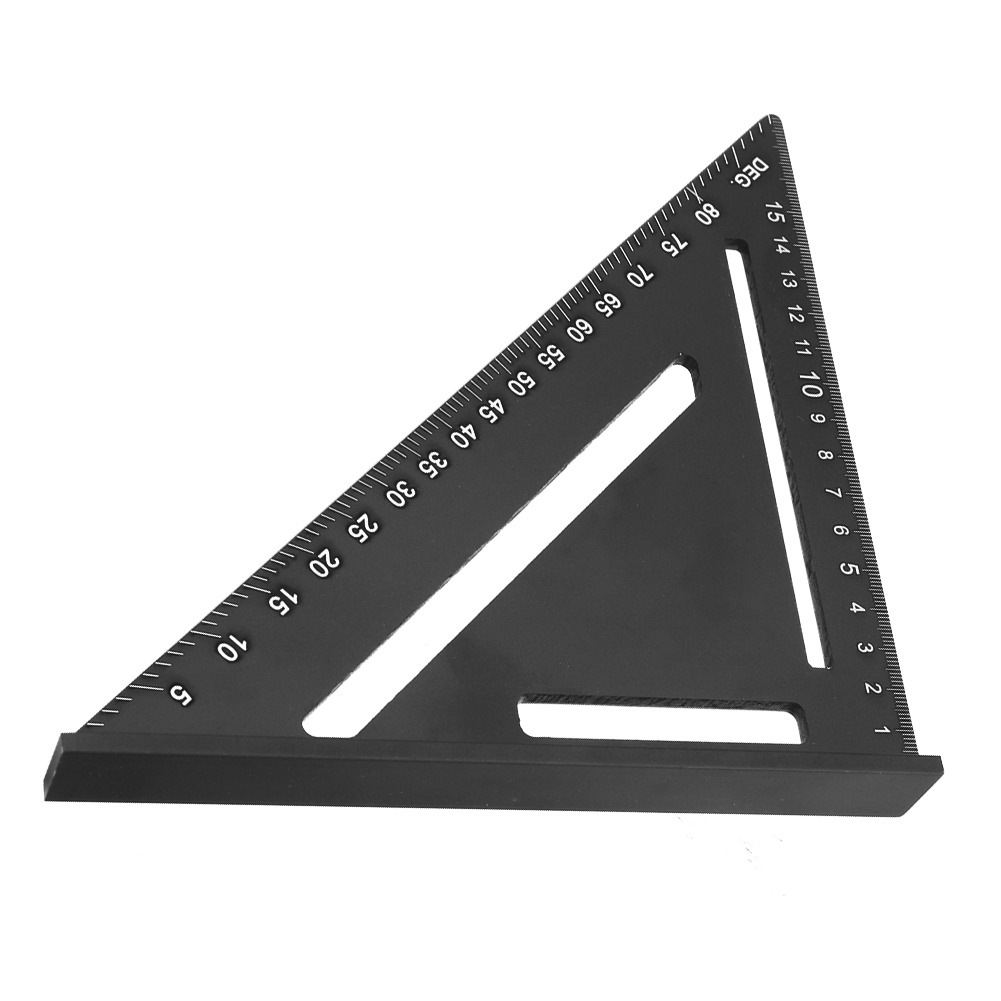 Dreieckiger Winkelmesser Für Die Holzbearbeitung Aus Aluminiumlegierung, Industriewinkelmesser, 0–90°, 1 Mm–150 Mm