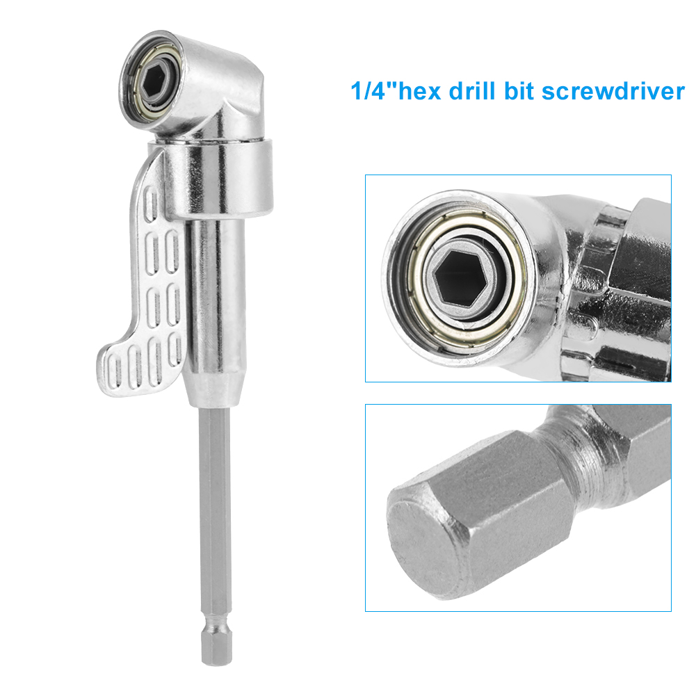 1/4" 105 Grad Winkel Magnetischer Sechskant-schraubendreher-verlängerungsbit-steckschlüsseladapter
