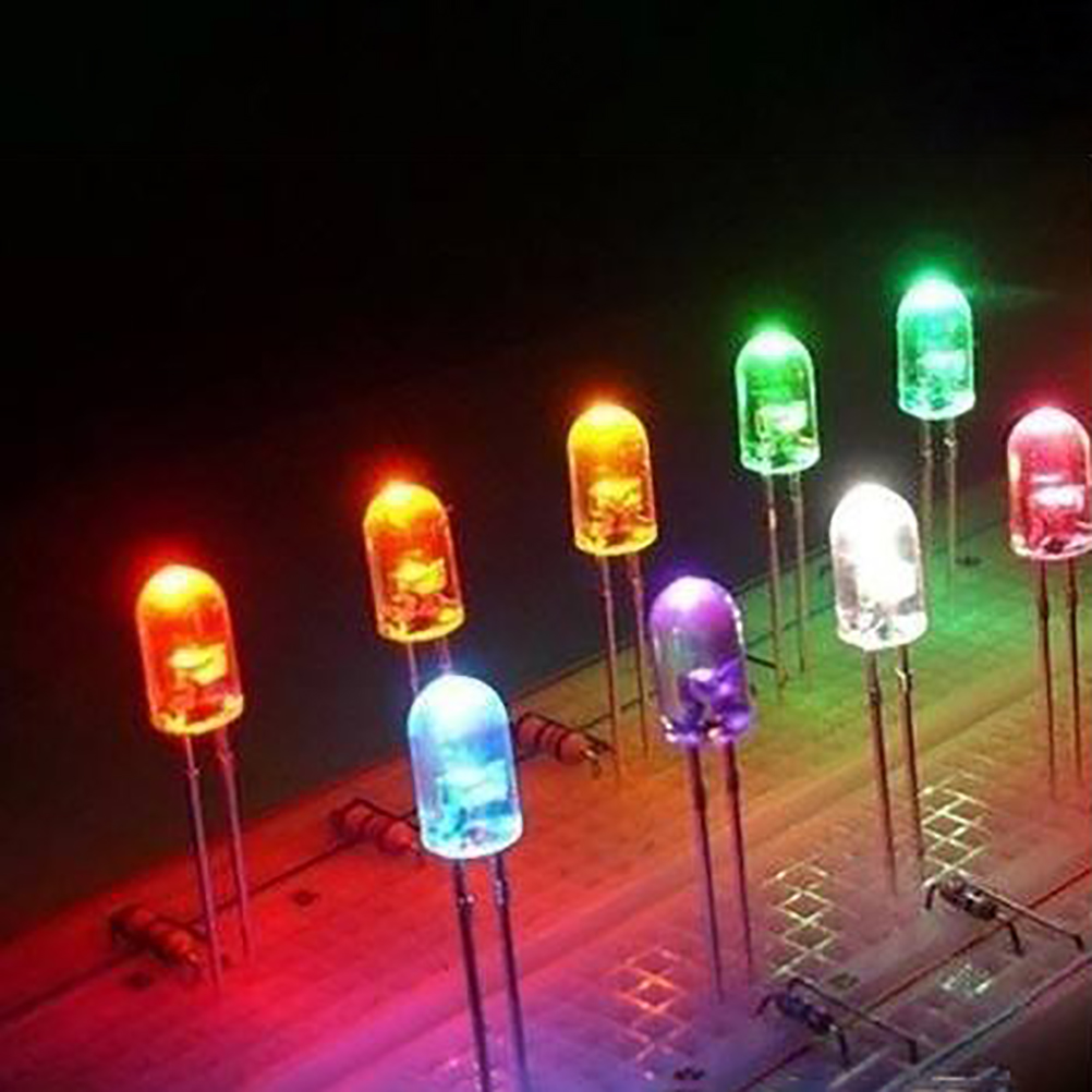500 Led-diodenlichter, 5 Farben, 5 Mm Leds, Led-sortiment, Verstreute Runde Glühbirnen