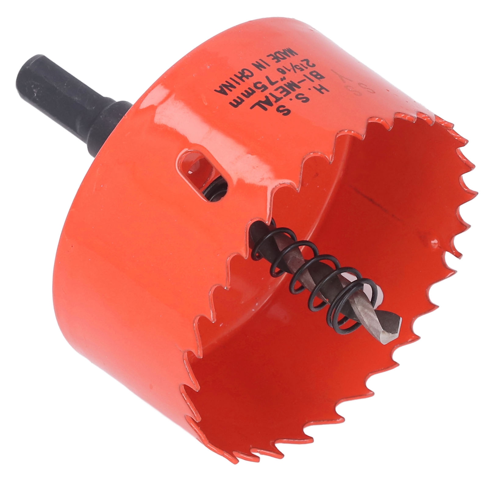 Lochsäge, Bimetall-hss-bohrer Mit Schaft Für Holz Und Pvc, 75 Mm / 2,95 Zoll