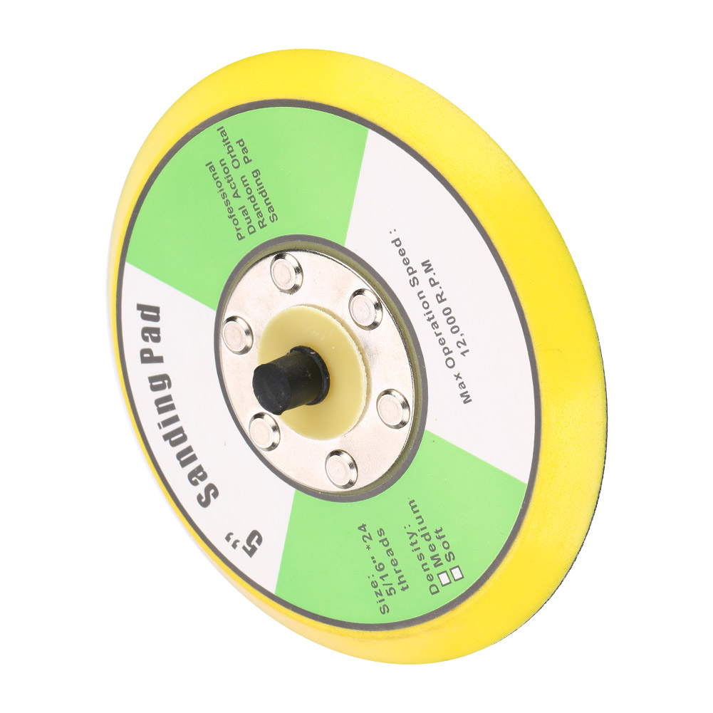 125 Mm Schleif- Und Polierpad Mit Klettverschluss Und M8-gewinde