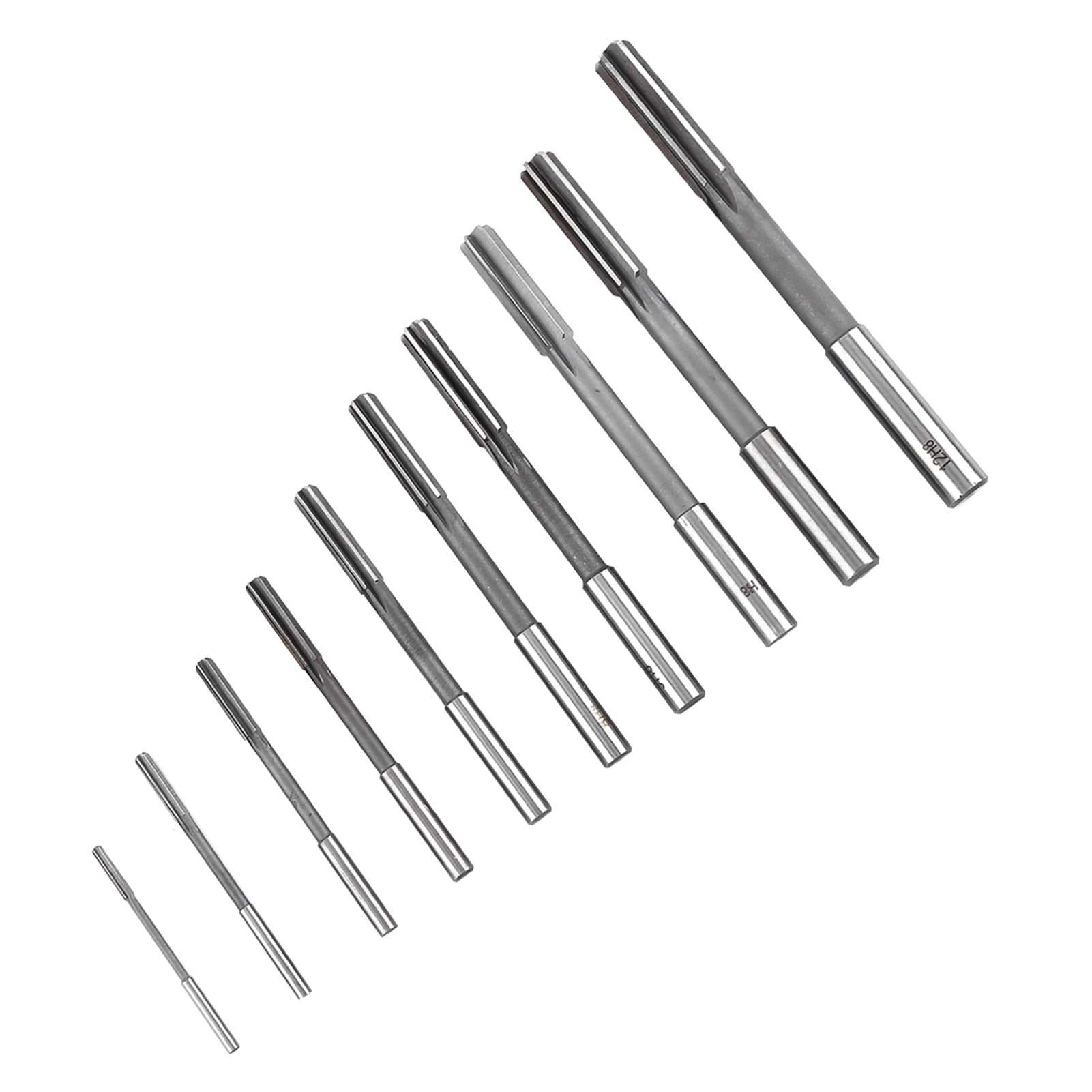 10 Stück Hss H8 Reibahlen Mit Geradem Schaft Für 3/4/5/6/7/8/9/10/11/12 Mm Spannfutter